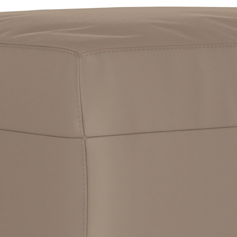 Fußhocker Taupe 70x55x41 cm Mikrofasergewebe