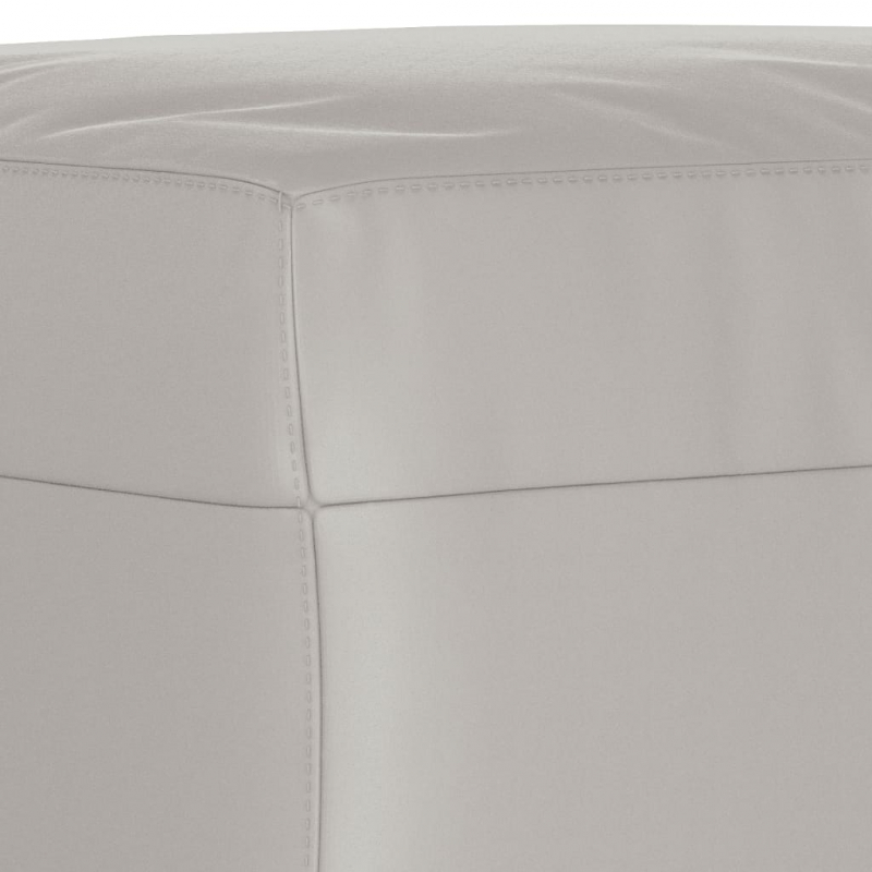 Fußhocker Hellgrau 70x55x41 cm Mikrofasergewebe
