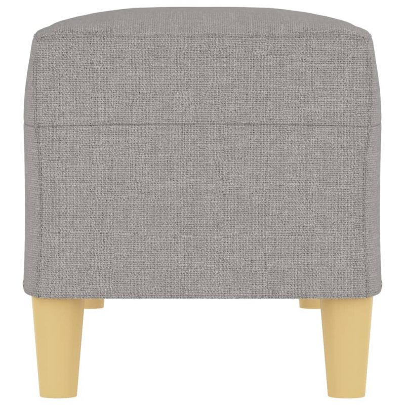 Sitzbank Hellgrau 100x35x41 cm Stoff