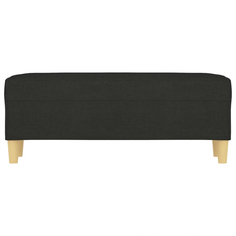 Sitzbank Schwarz 100x35x41 cm Stoff