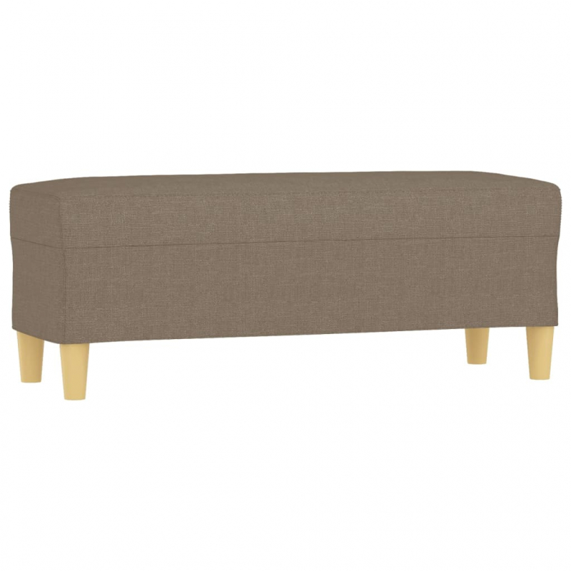 Sitzbank Taupe 100x35x41 cm Stoff