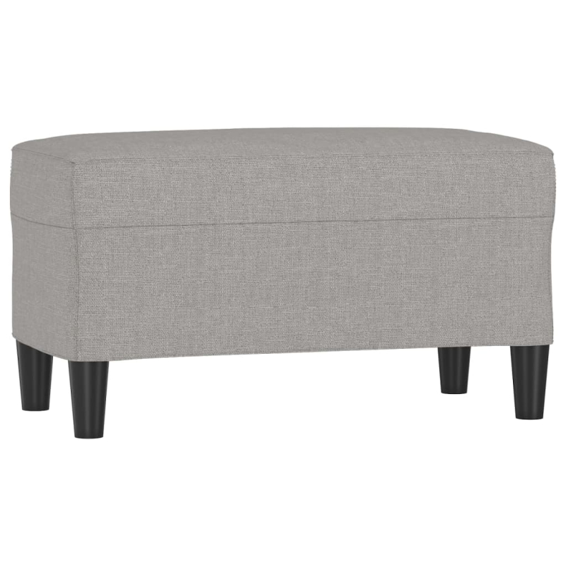 Sitzbank Hellgrau 70x35x41 cm Stoff