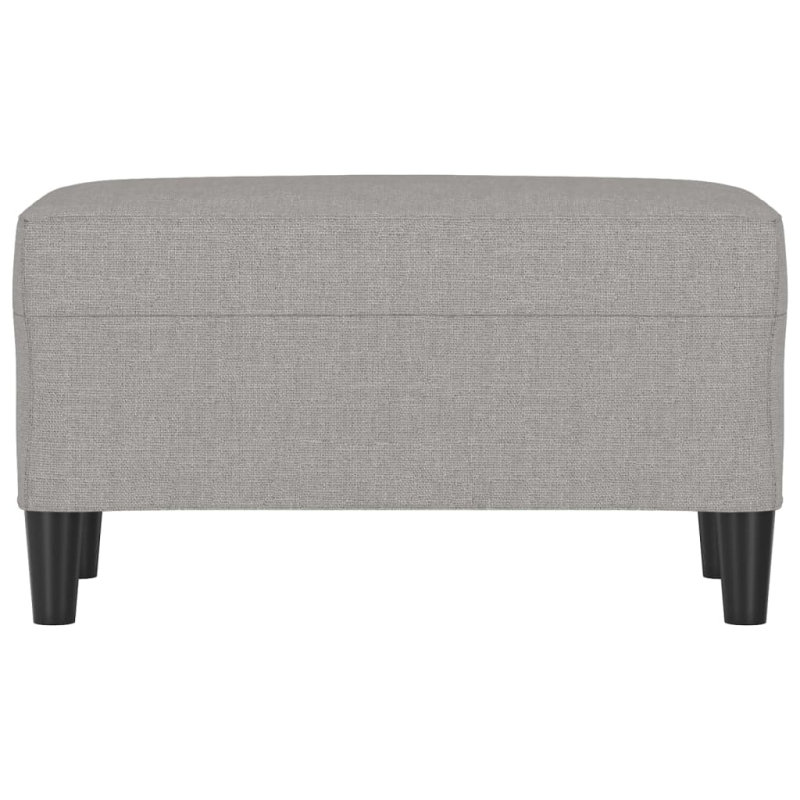 Sitzbank Hellgrau 70x35x41 cm Stoff