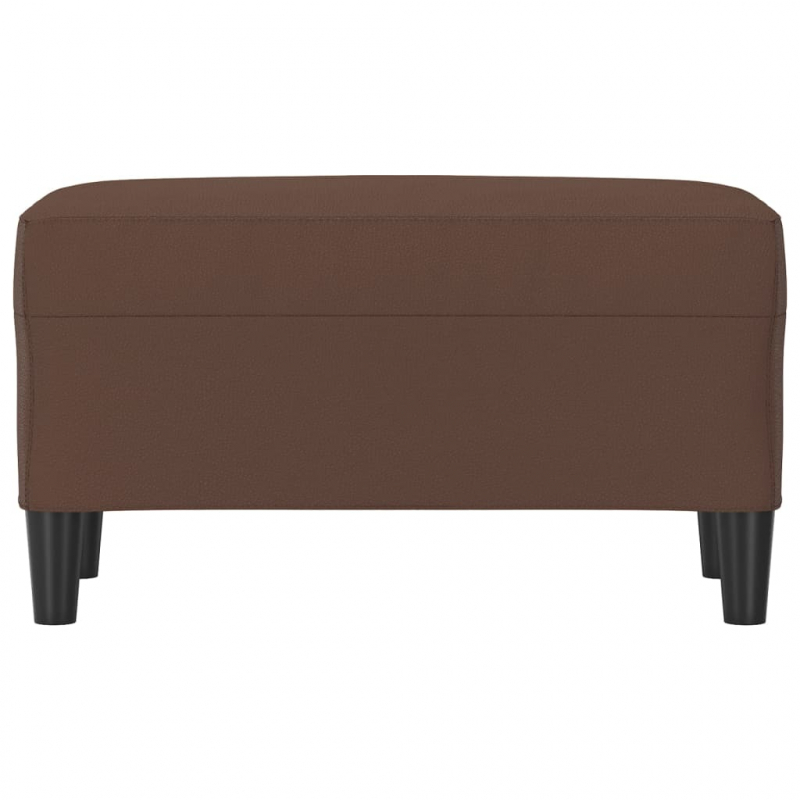 Sitzbank Braun 70x35x41 cm Kunstleder