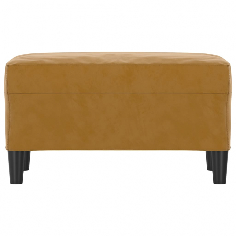 Sitzbank Braun 70x35x41 cm Samt