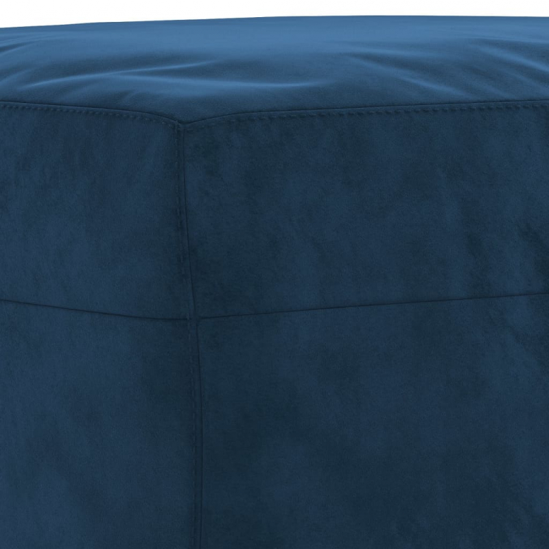 Sitzbank Blau 70x35x41 cm Samt