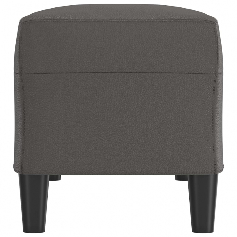 Sitzbank Grau 100x35x41 cm Kunstleder