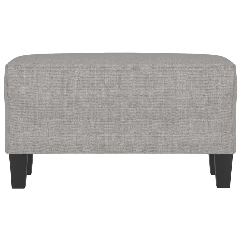 Sitzbank Hellgrau 70x35x41 cm Stoff