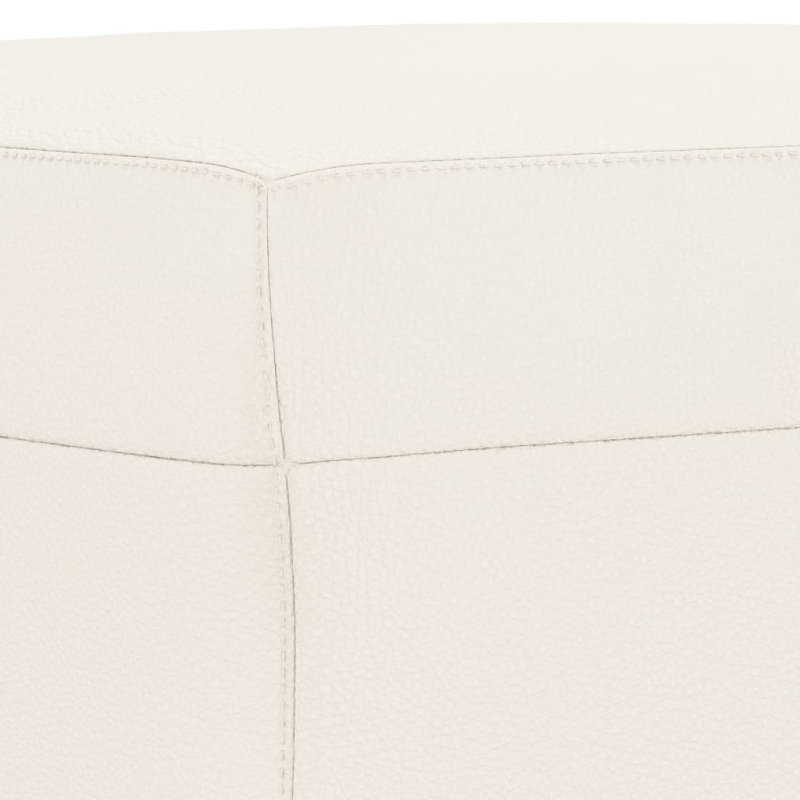 Sitzbank Creme 70x35x41 cm Kunstleder