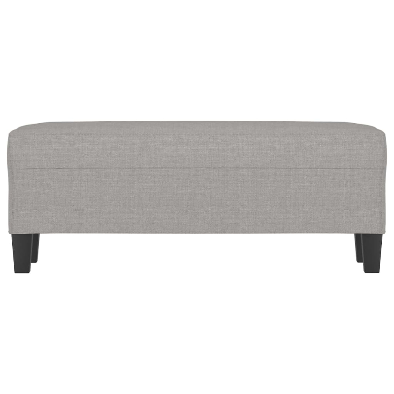 Sitzbank Hellgrau 100x35x41 cm Stoff