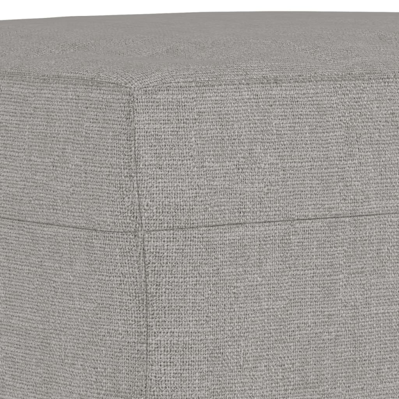 Sitzbank Hellgrau 100x35x41 cm Stoff