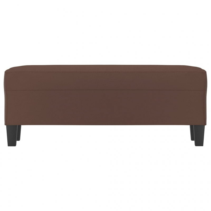 Sitzbank Braun 100x35x41 cm Kunstleder