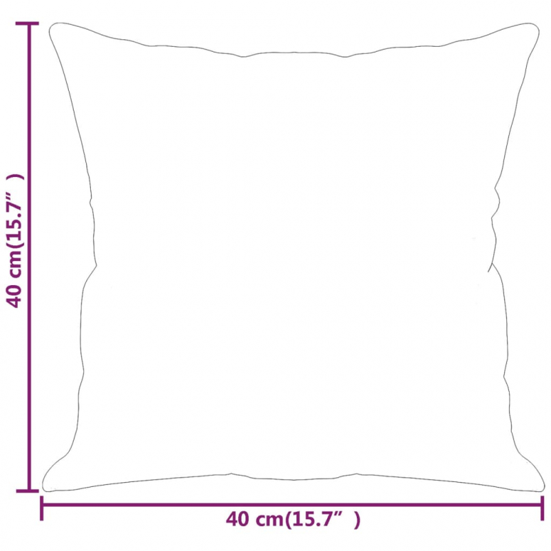 Zierkissen 2 Stk. Dunkelgrau 40x40 cm Stoff