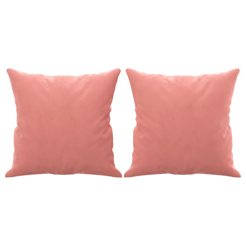 Zierkissen 2 Stk. Rosa 40x40 cm Samt