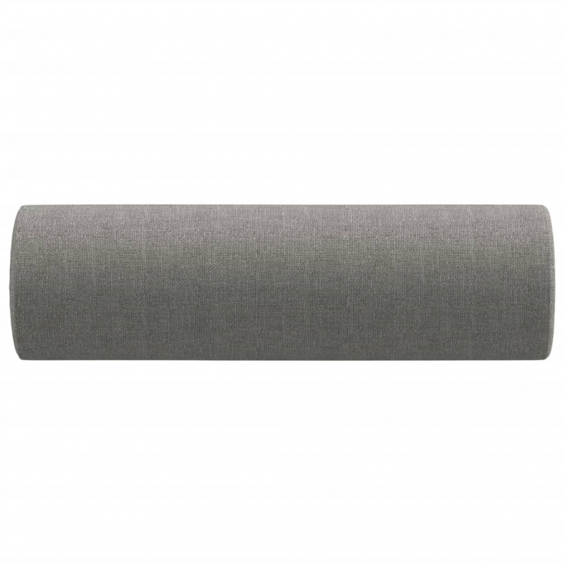 Zierkissen 2 Stk. Dunkelgrau Ø15x50 cm Stoff