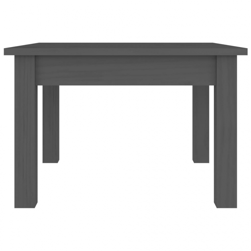 Couchtisch Grau 45x45x30 cm Massivholz Kiefer