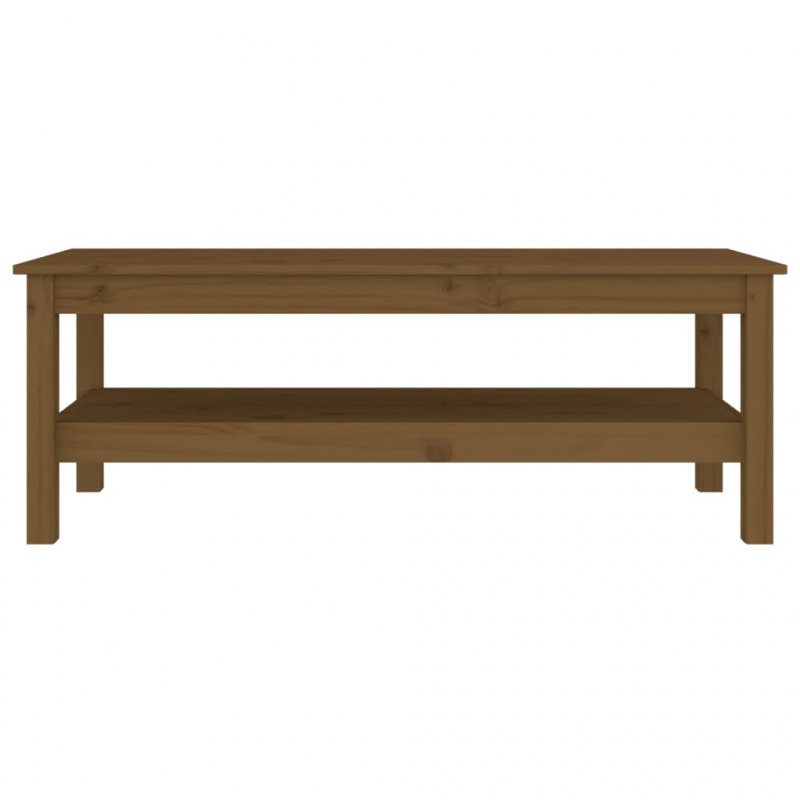 Couchtisch Honigbraun 110x50x40 cm Massivholz Kiefer