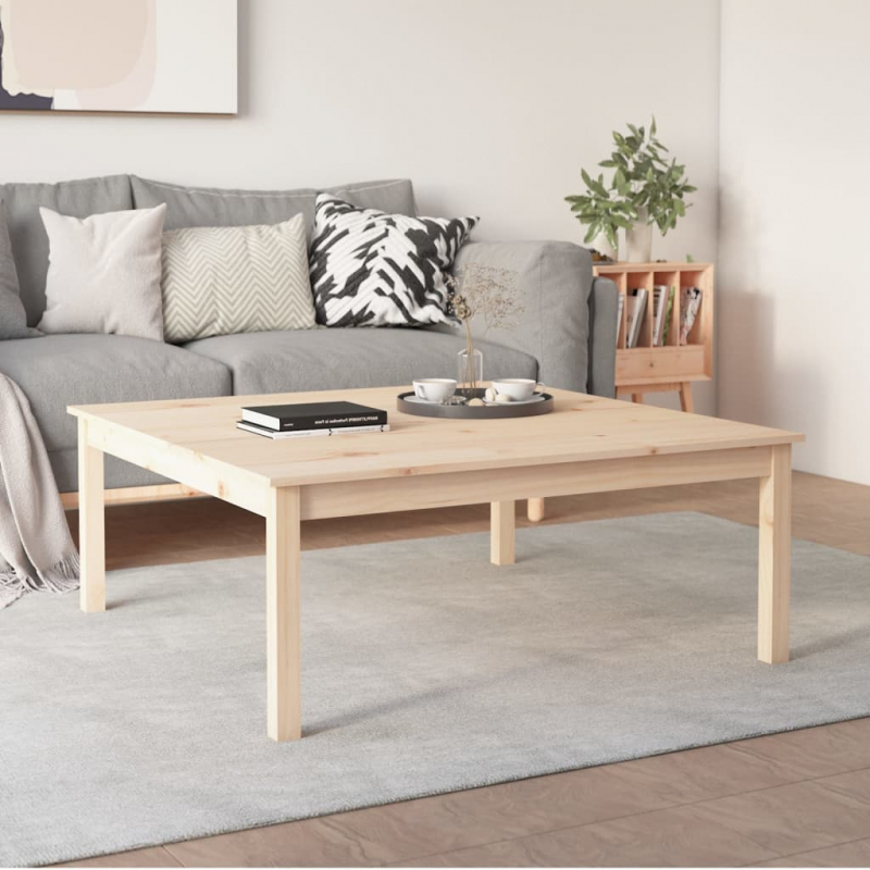Couchtisch 100x100x40 cm Massivholz Kiefer