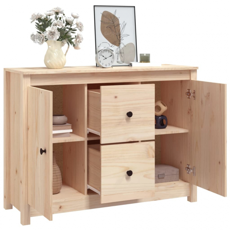 Sideboard 100x35x74 cm Massivholz Kiefer