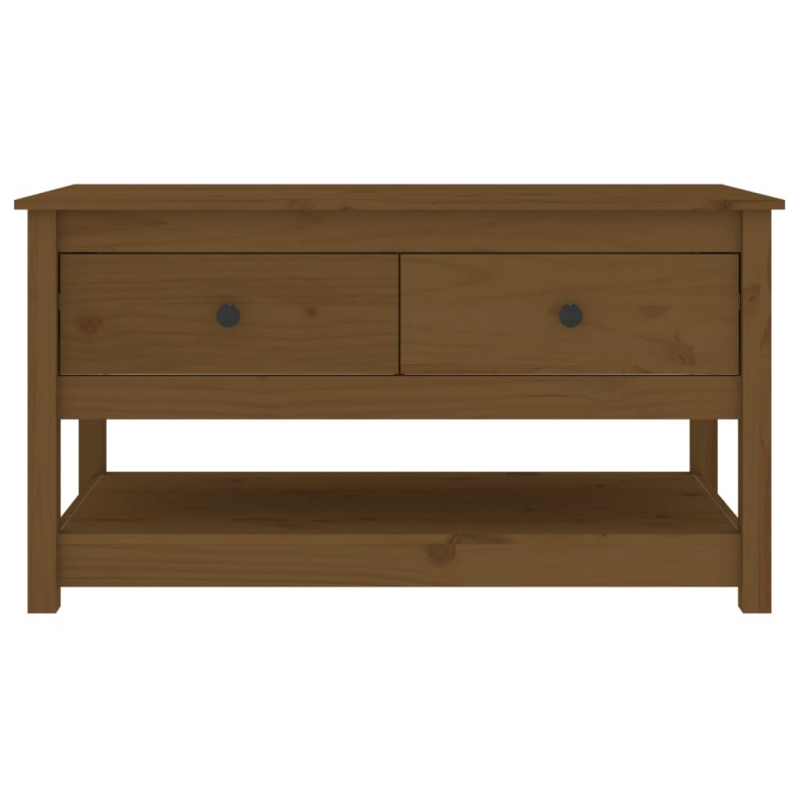 Couchtisch Honigbraun 102x49x55 cm Massivholz Kiefer