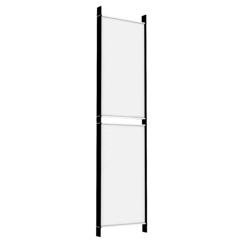 5-tlg. Paravent Weiß 250x200 cm Stoff