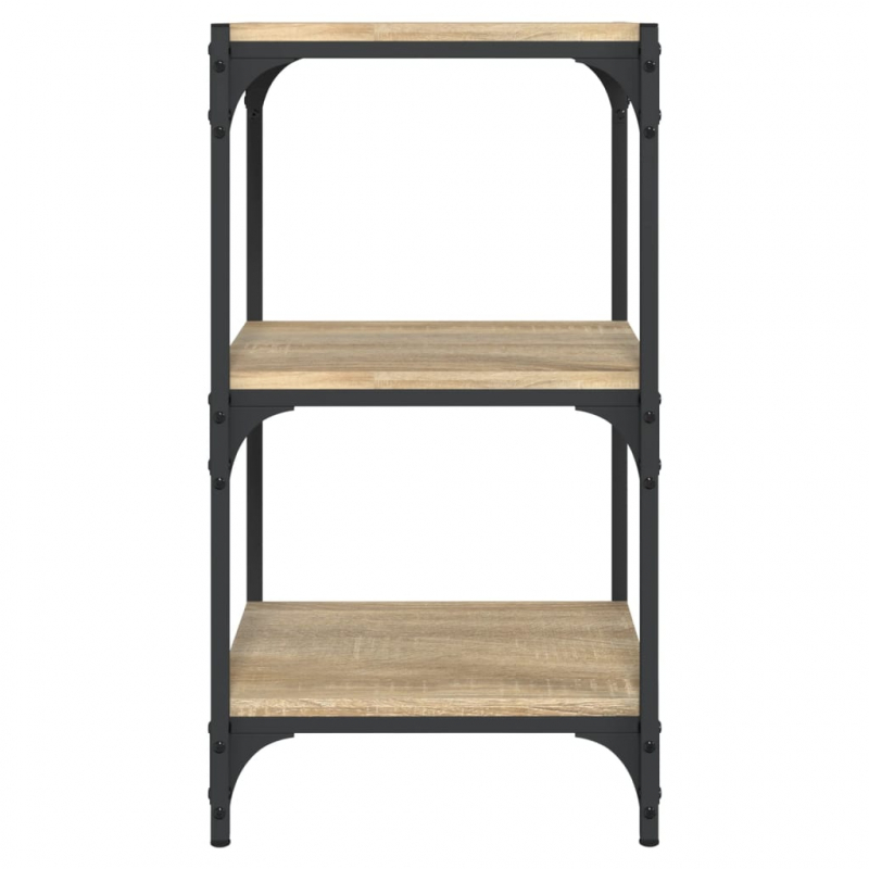 Bücherregal Sonoma-Eiche 40x33x70,5 cm Holzwerkstoff und Stahl