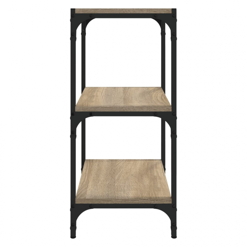 Bücherregal Sonoma-Eiche 40x33x70,5 cm Holzwerkstoff und Stahl
