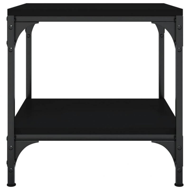 Beistelltische 2 Stk. Schwarz 40x40x40 cm Holzwerkstoff