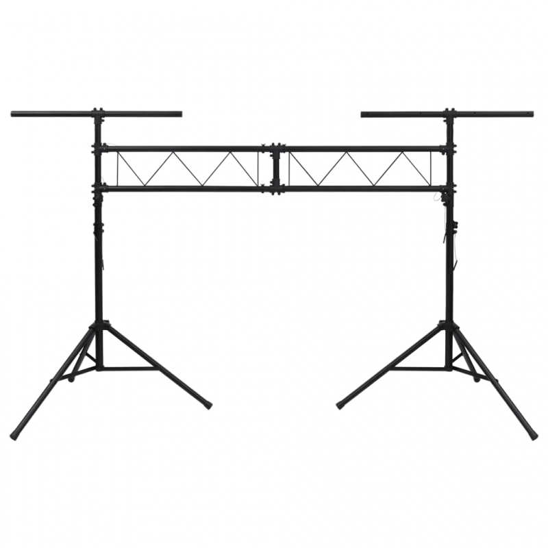 Leuchtenstativ Schwarz 338x115x(180-300) cm Stahl