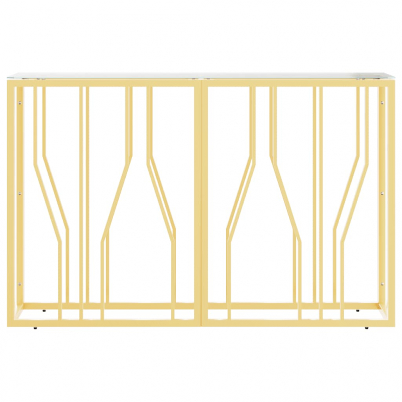 Konsolentisch 110x30x70 cm Edelstahl und Glas