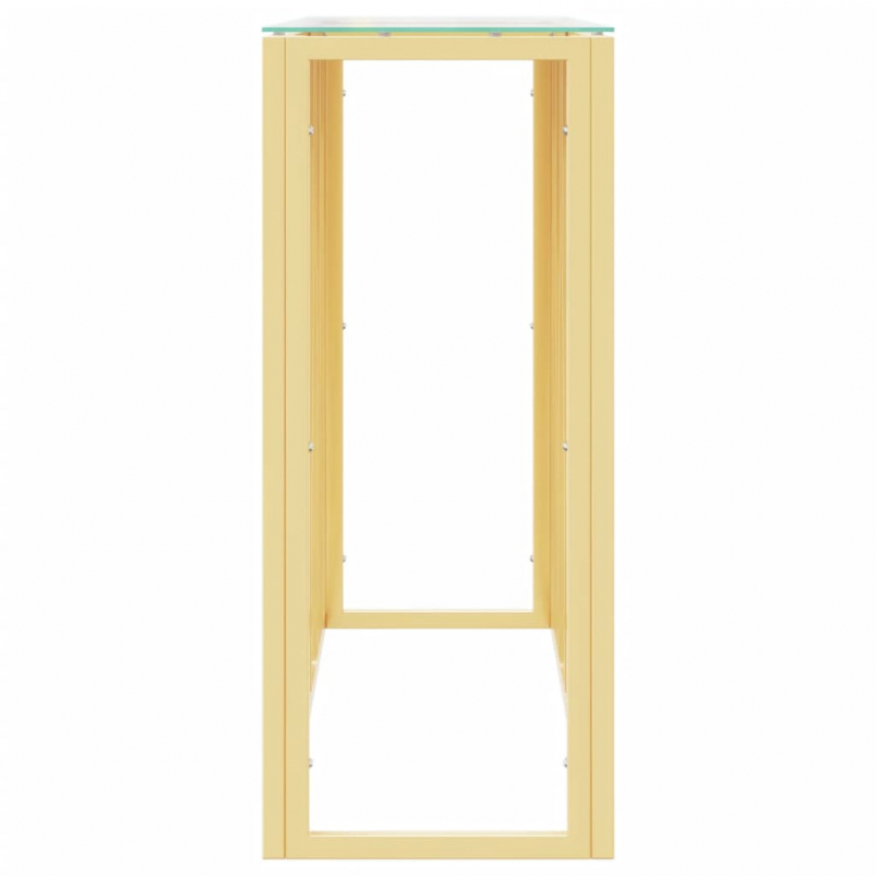 Konsolentisch 110x30x70 cm Edelstahl und Glas