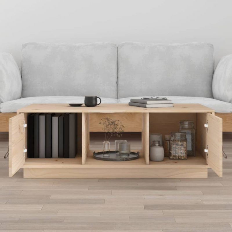 Couchtisch 100x50x35 cm Massivholz Kiefer