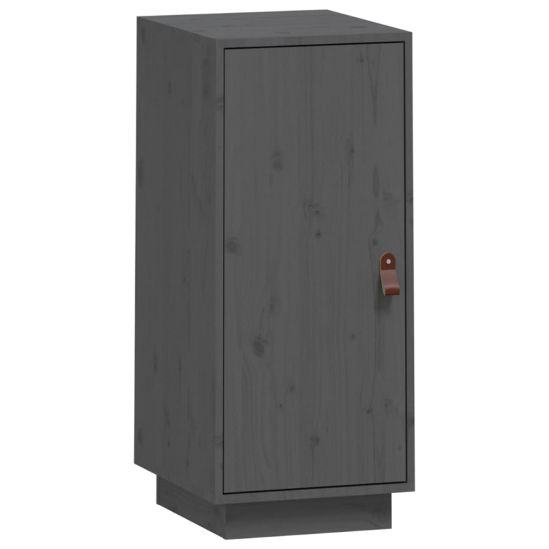 Sideboard Grau 34x40x75 cm Massivholz Kiefer