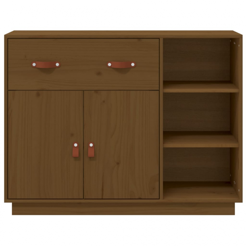 Sideboard Honigbraun 98,5x40x75 cm Massivholz Kiefer
