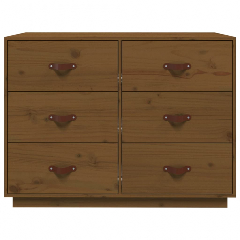 Sideboard Honigbraun 100x40x75 cm Massivholz Kiefer