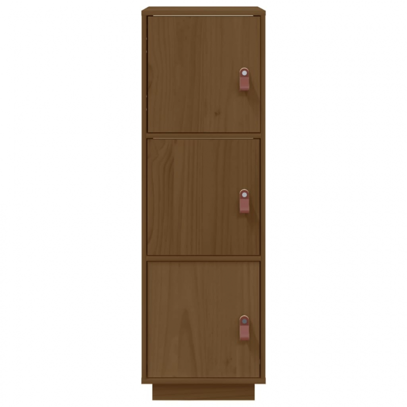 Highboard Honigbraun 34x40x108,5 cm Massivholz Kiefer