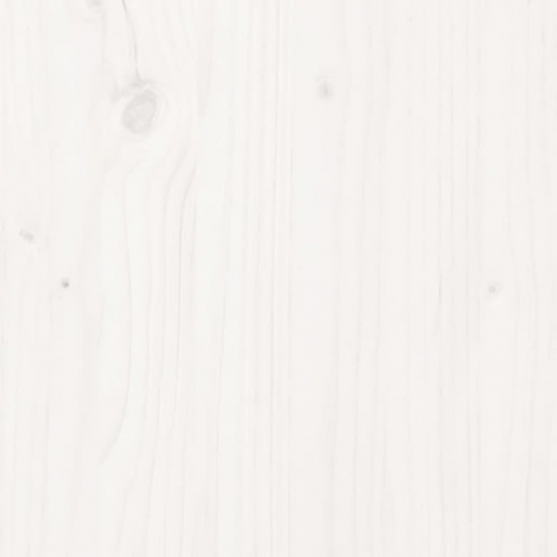 Pflanzkübel 2 Stk. Weiß 40x40x52,5 cm Massivholz Kiefer