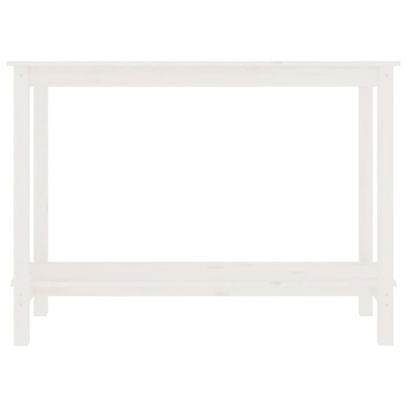 Konsolentisch Weiß 110x40x80 cm Massivholz Kiefer