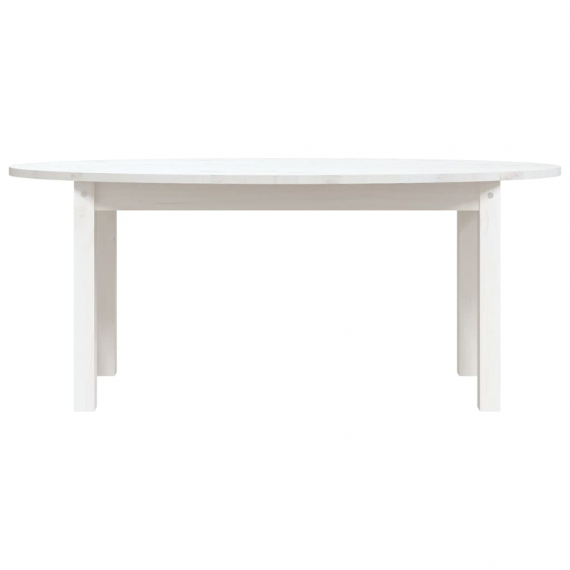 Couchtisch Weiß 110x55x45 cm Massivholz Kiefer