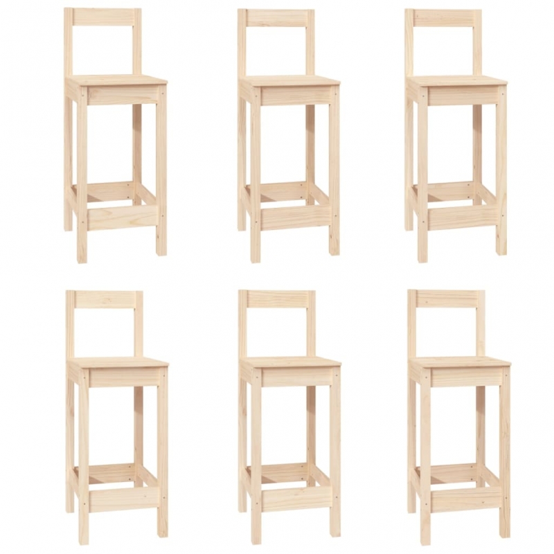 7-tlg. Bar-Set Massivholz Kiefer
