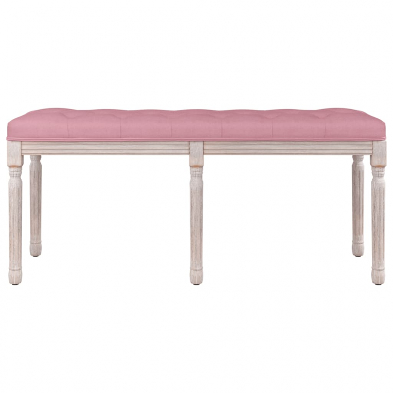 Sitzbank Rosa 110x40x49 cm Samt