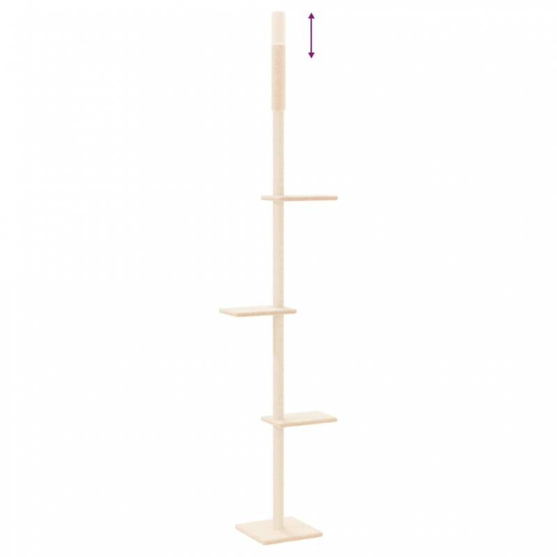 Kratzbaum Deckenhoch Creme 267,5-297,5 cm