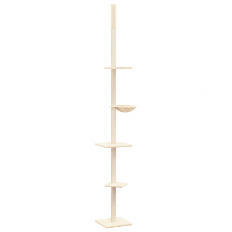 Kratzbaum Deckenhoch Creme 263,5-289,5 cm