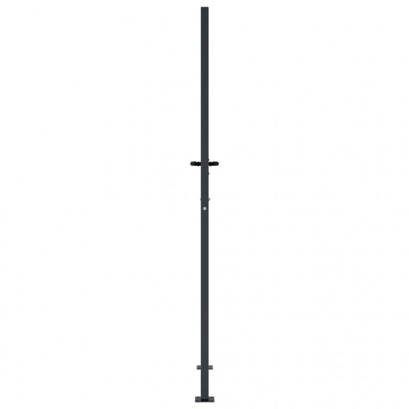 Gartentor Anthrazit 105x180 cm Stahl Quadratisches Design