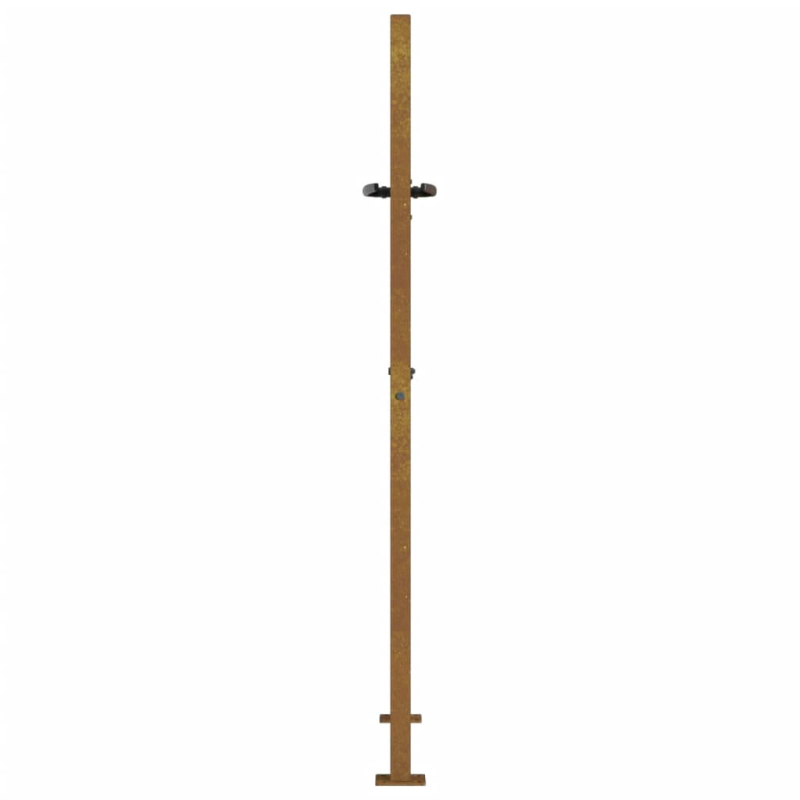 Gartentor 105x155 cm Cortenstahl Quadratisches Design