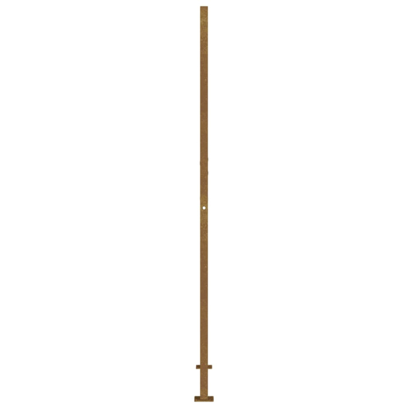 Gartentor 105x180 cm Cortenstahl Quadratisches Design
