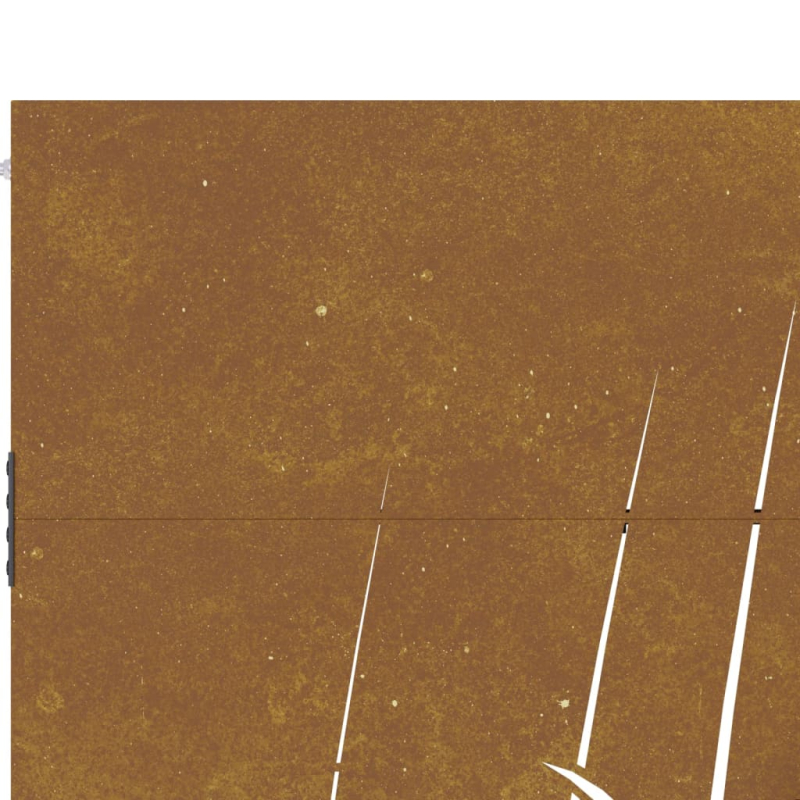 Gartentor 105x205 cm Cortenstahl Gras-Design