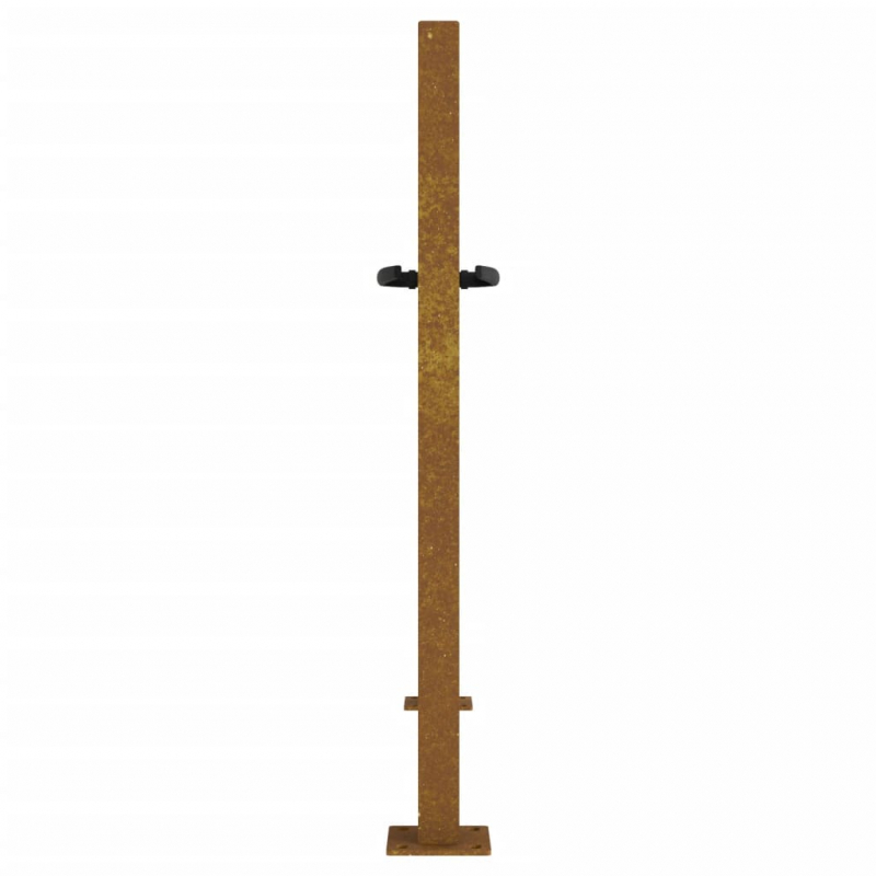 Gartentor 105x105 cm Cortenstahl Bambus-Design