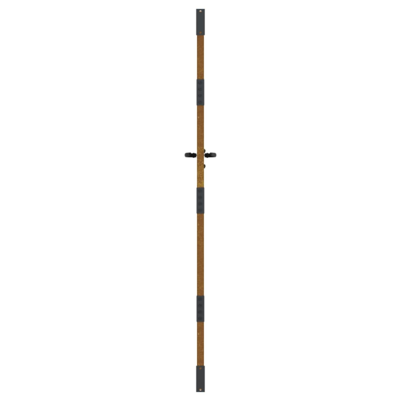 Gartentor 85x175 cm Cortenstahl Quadratisches Design
