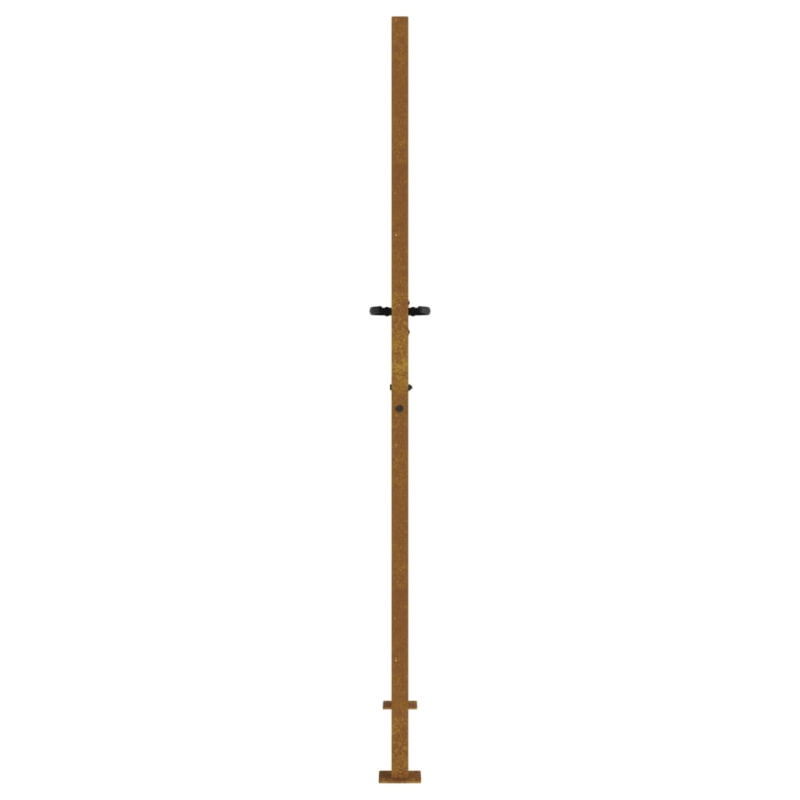 Gartentor 105x180 cm Cortenstahl Quadratisches Design